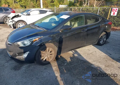2014 Hyundai Elantra Se z USA, uszkodzony, nr VIN 5NPDH4AEXEH536136